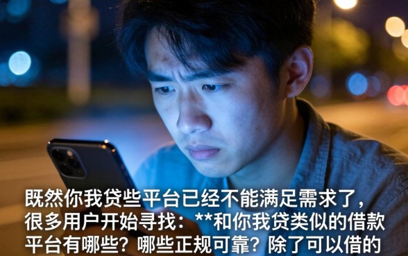 类似你我贷一样的借款平台，甄选五个公积金借钱软件