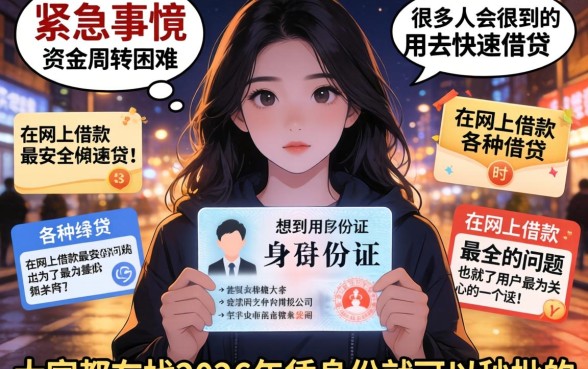 如何用身份证借钱最安全，遴选五个最新秒批小额贷款口子