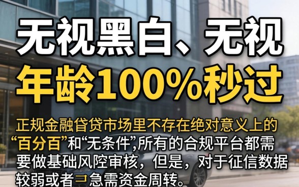 黑网贷能下款的口子ios，详细阐述五个借款无视黑白无视年龄100%秒过app
