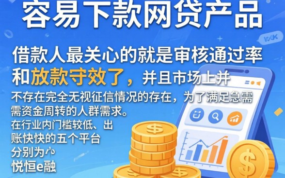 网贷哪种贷款比较好下款，详尽说明5个无视一切是人就下款的口子