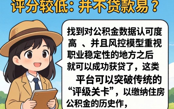综合分差能贷款的口子，详尽说明五个公积金借钱口子