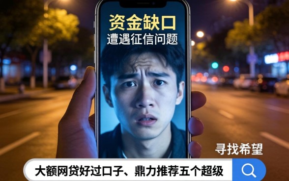 大额网贷好过口子，鼎力推荐五个超级烂户双黑下款口子