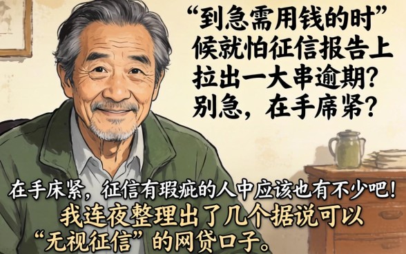 有什么贷款是无视征信的平台，陈列五个黑白贷款不是高炮的app