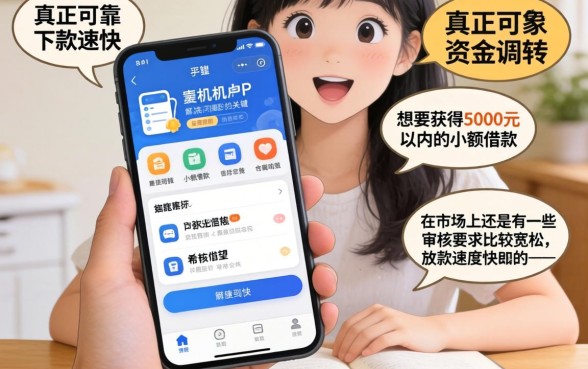 真正能借钱的手机app，深入剖析五个5000块贷款秒下平台