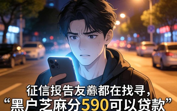 黑户芝麻分590能过的贷款，理出五个急用小钱不求征信流水轻松贷的app