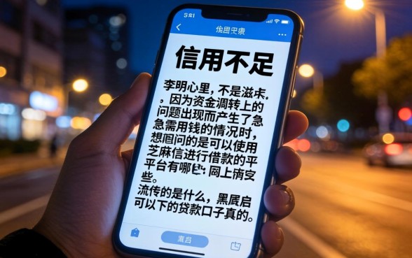 5个黑户可以下的贷款口子