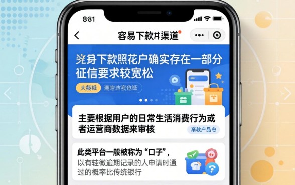 手机容易下款口子，理出五个无视逾期大数据花户黑户app