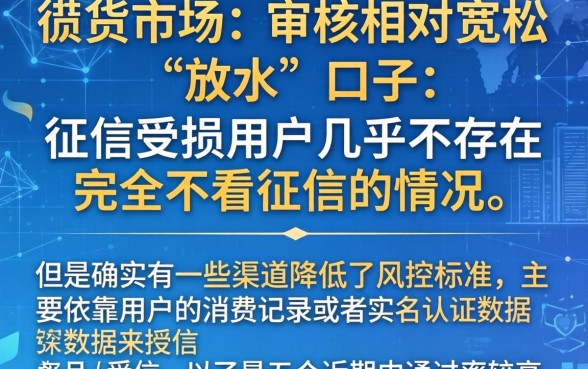 现在有什么口子在放水，条列5个黑户能下款的口子