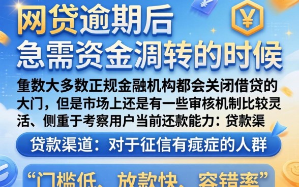网贷逾期了还能再借的口子，规整5个11月能贷款的口子