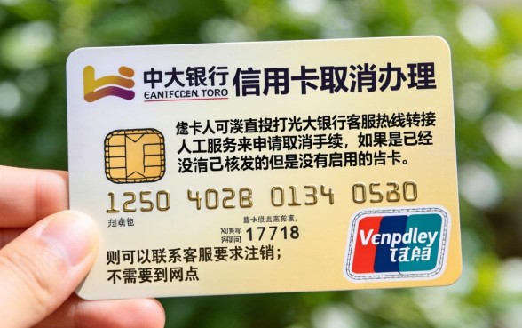 光大银行怎么取消办理信用卡，条列5个不看负债和征信的平台