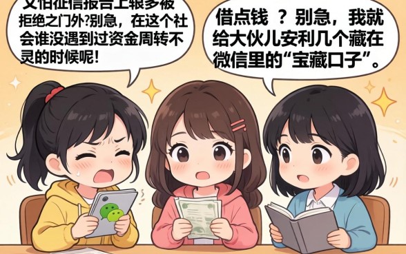 微信可以借的平台，归集5个网贷黑户必过平台