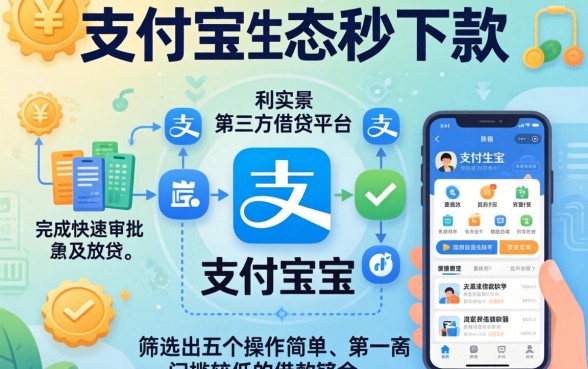 支付宝里的秒下款口子，理出5个简单容易贷款软件