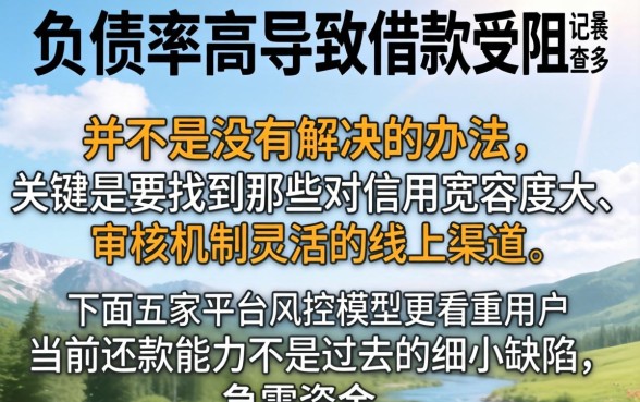 征信不好花了怎么借款，诚意推荐五个不看负债秒下款的网贷平台