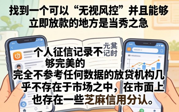 无视风控审核秒下款的口子，梳理五个芝麻分700能秒下的口子