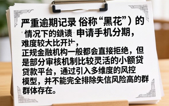 征信黑花了怎么做手机分期，整合五个失信人员可以借钱的网贷app