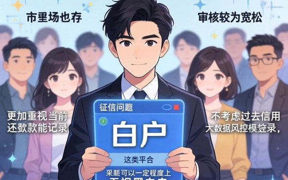 黑白户秒下分口子，概括5个无视黑白户的贷款app