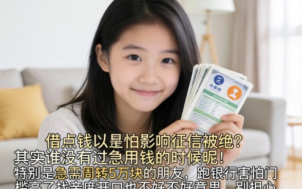 急需要贷款5万元，归纳5个黑户成功获取大额贷款的软件