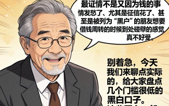 捷信有那些黑白口子，枚举五个双黑户必下款的口子