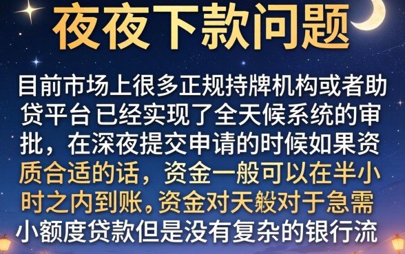 晚上下款的口子正规平台，深入剖析五个不查流水的小额度贷款口子