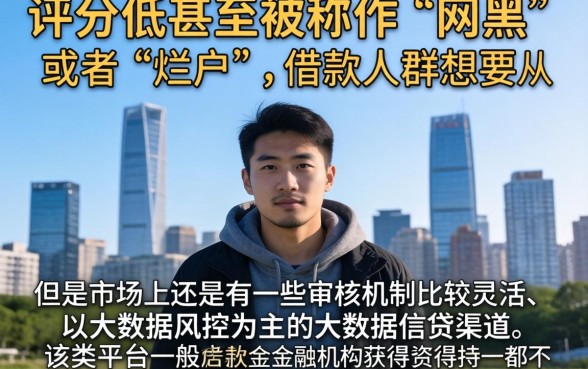 网黑烂户信用分低能下的口子，精选五个极速审核的网贷软件