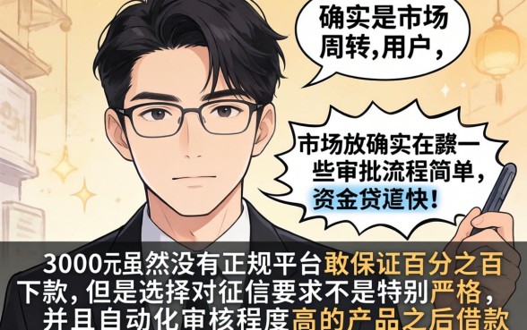 极速下款3000的口子，胪列五个无视黑白必下款的网贷平台