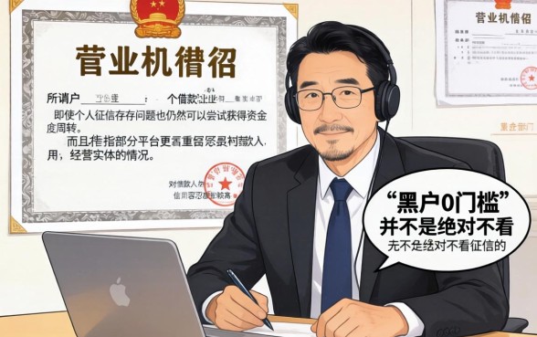 有营业执照就能下的口子，详细阐述5个黑户0门槛贷款平台