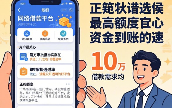 网络借款平台哪个最真实正规，罗列五个贷款10万比较容易的平台