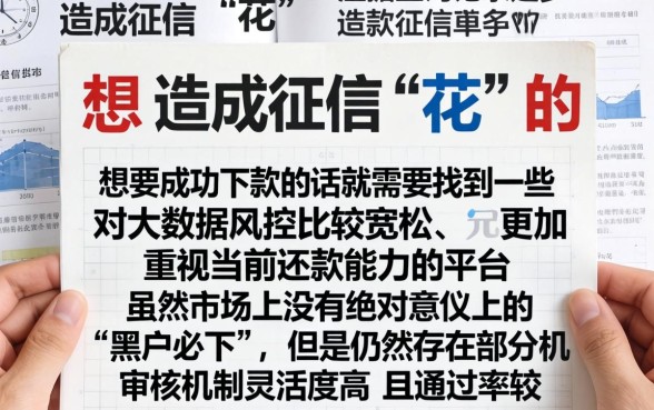 征信花还能下款的口子想上岸，细致阐述五个黑户借款必下口子