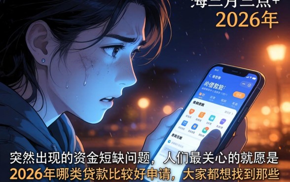 2026什么贷款最容易下款，汇总5个不审核夜间直接放款的网贷软件