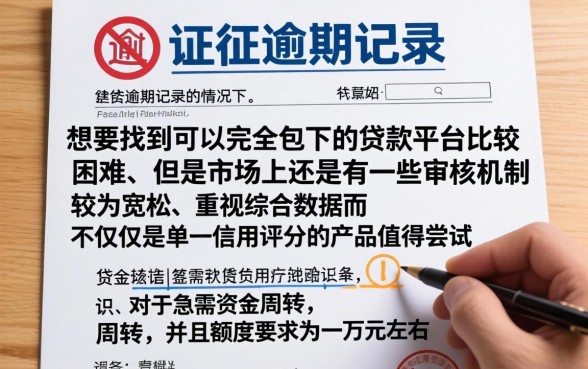 贷款有逾期哪个网贷能通过，精选5个无视一切包下1万的贷款