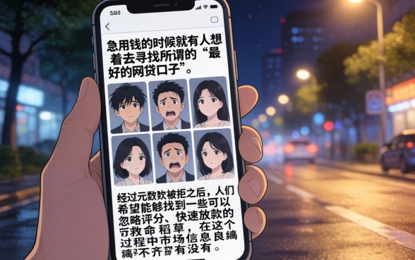 最好下的网贷口子有没有，遴选五个无视评分的贷款平台
