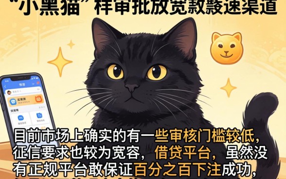 类似小黑猫好下款的口子，汇整五个无视黑白必下款的网贷口子