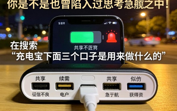 充电宝下面三个口子是干嘛的，条列五个黑户可以做大额贷款口子