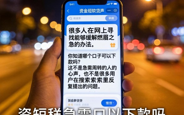 你知道哪个口子亲测好下款吗，细致阐述五个轻松借款无征信记录的app