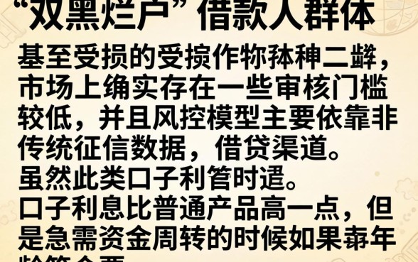 贷款平台可靠排名，归集5个双黑烂户风控能下款5000口子