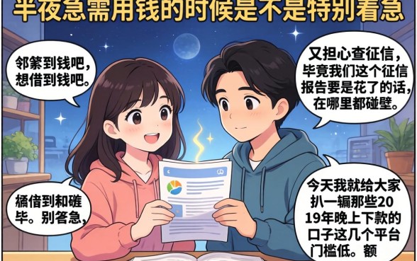 19年夜间下款的口子，理出5个贷款通过高的口子