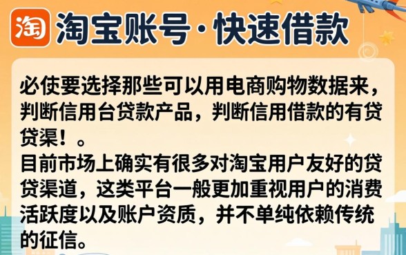 淘宝账号借款最新口子，汇整五个简单容易贷款平台