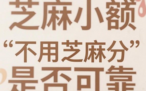 芝麻小额贷贷款靠谱吗，条列五个不用面签和芝麻分的贷款app