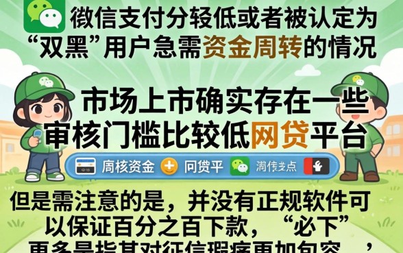 微信双黑能下款的口子，整理5个18岁必下款的网贷软件