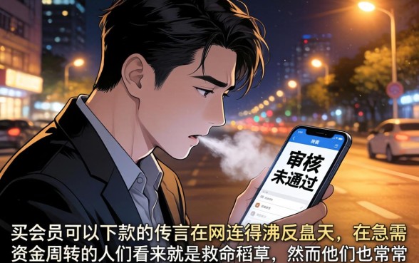 那个口子买了会员能下款，精选5个网黑真正能下款的口子