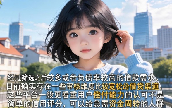 借款口子推广平台，汇整五个征信不好负债高的口子