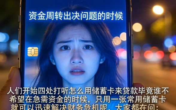 凭储蓄卡贷款口子怎么贷，归纳五个秒批无面签贷款口子