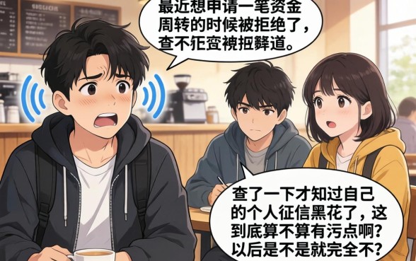 个人征信黑花了有污点吗，深入剖析五个征信花居然都下款了的app