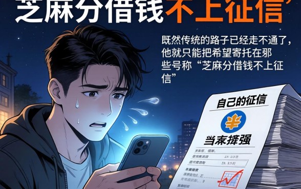 芝麻分借钱不上征信的，概览5个征信不好负债高的平台