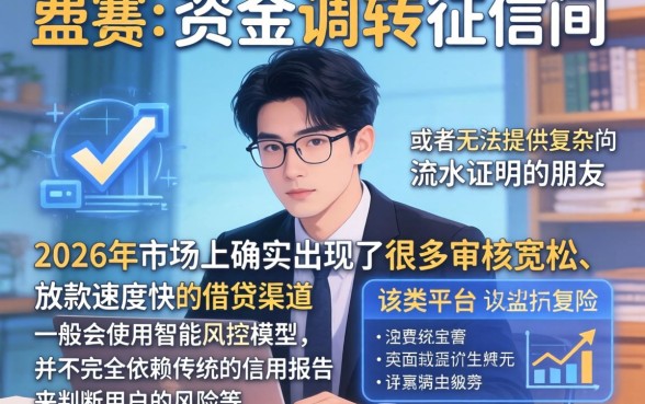 黑户下款的口子2026，条列5个急用小钱不求征信流水轻松贷的软件