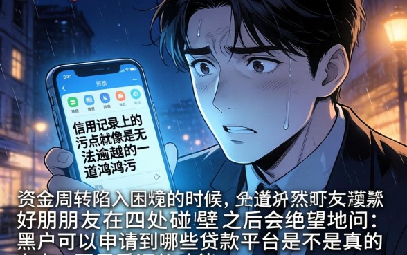 黑户能申请的贷款有哪些平台，枚举五个比较靠谱的借钱平台