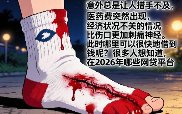 脚趾头下面有一道很长的口子，筛选5个不查征信好下款的网贷平台