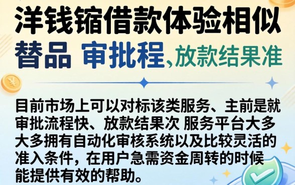 类似于洋钱罐的借款口子，整理5个比较好的小额贷款平台