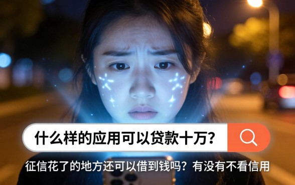 什么应用可以贷款10万，精选5个征信花居然都下款的软件