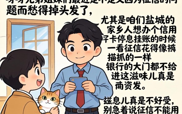 盐城办理信用卡停息挂账，归集5个低门槛不查征信的口子